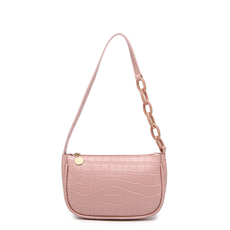 Women's Versatile Underarm Crocodile Pattern Fashion Shoulder Bags