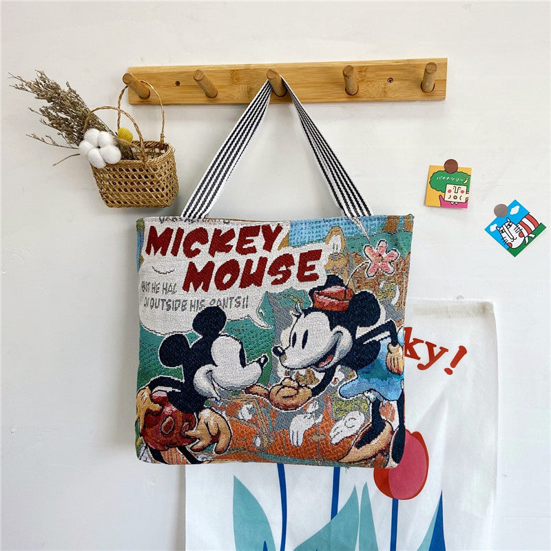 Cartoon Embroidered Leisure Big Owl Embroidery Bags