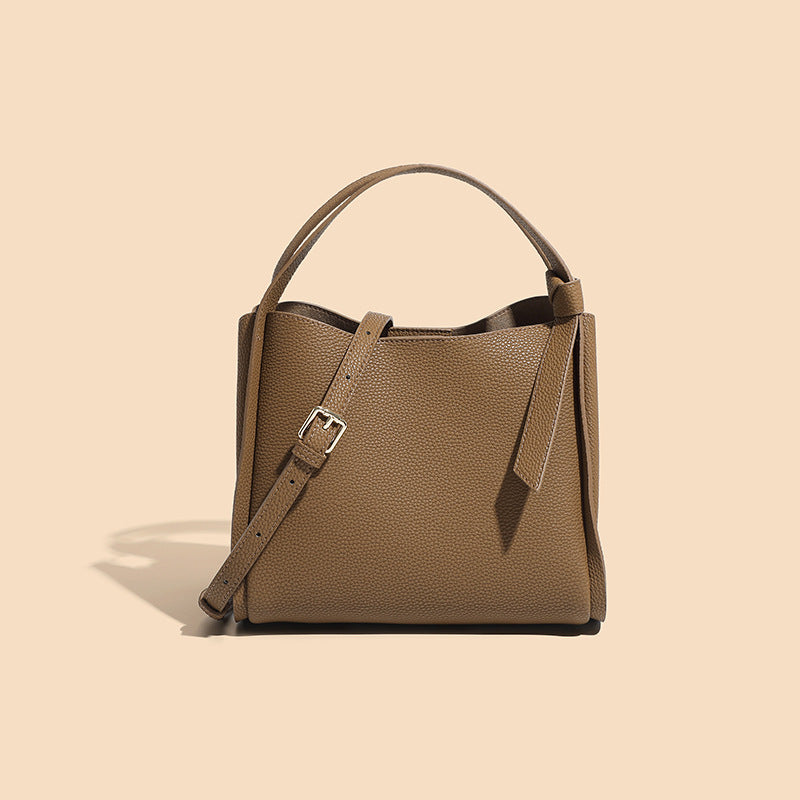 Women's Fashion Genuine Leather High-grade Simple Portable Shoulder Bags