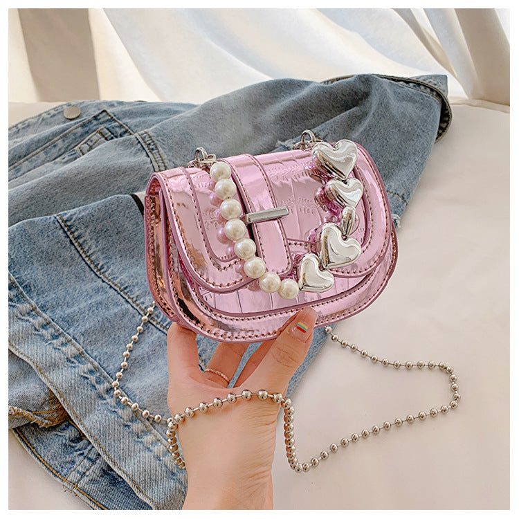 Women's Mini Summer Advanced Texture Fashion Shiny Crossbody Bags