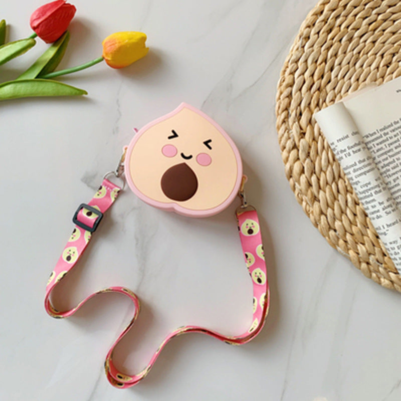 Casual Summer Fruit Strawberry Avocado Shape Coin Purses