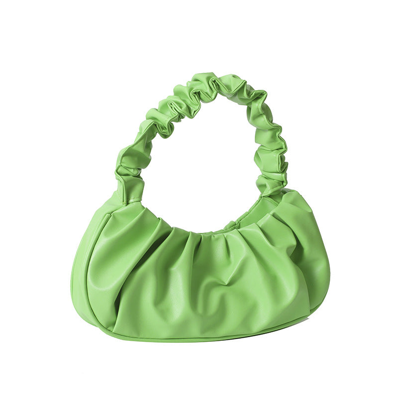 Women's Unique Underarm Candy Color Cloud Shoulder Bags