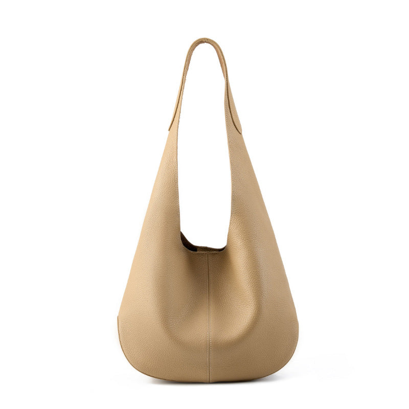 Women's Capacity Top Layer Leather High-grade Underarm Shoulder Bags