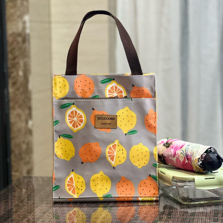 Korean Style Waterproof Lunch Box Commuter Make-up File Handbags