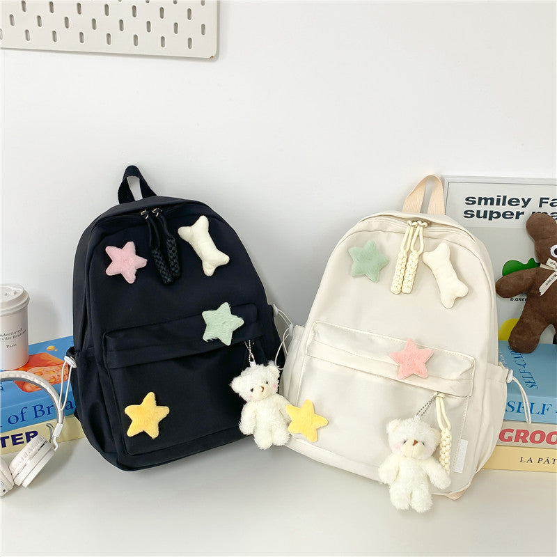 Women's Cute Cartoon Large Capacity Fresh Primary Backpacks