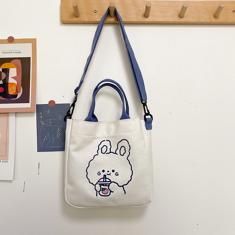 Cute Canvas Female Class Korean Style Shoulder Bags