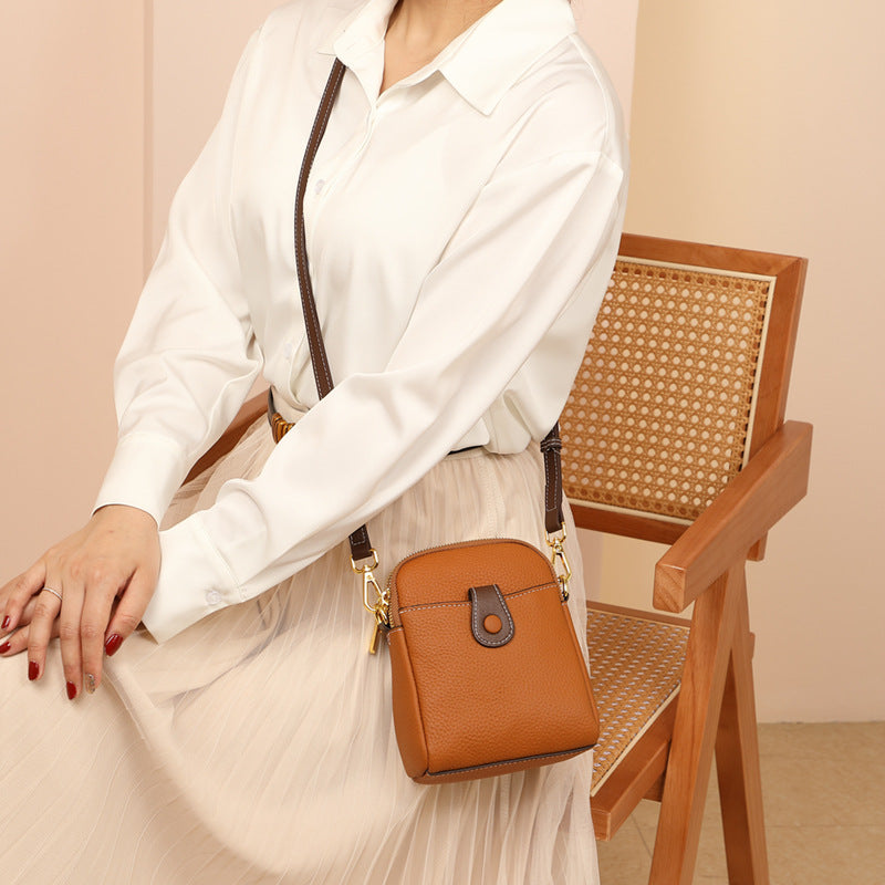 Women's Niche First Layer Leather Multifunctional Crossbody Bags