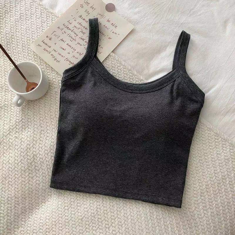 Women's Worn Outside Beautiful Back Basic Underwear Tanks Camis