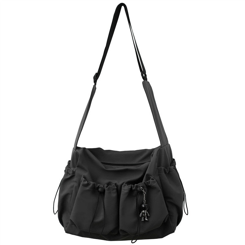 Women's & Men's & Fashion Style Pure Color Large Men's Chest Bags
