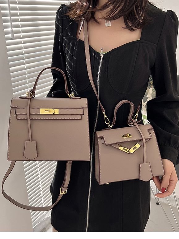 Capacity Lychee Pattern Kelly Commuter Fashion Bags