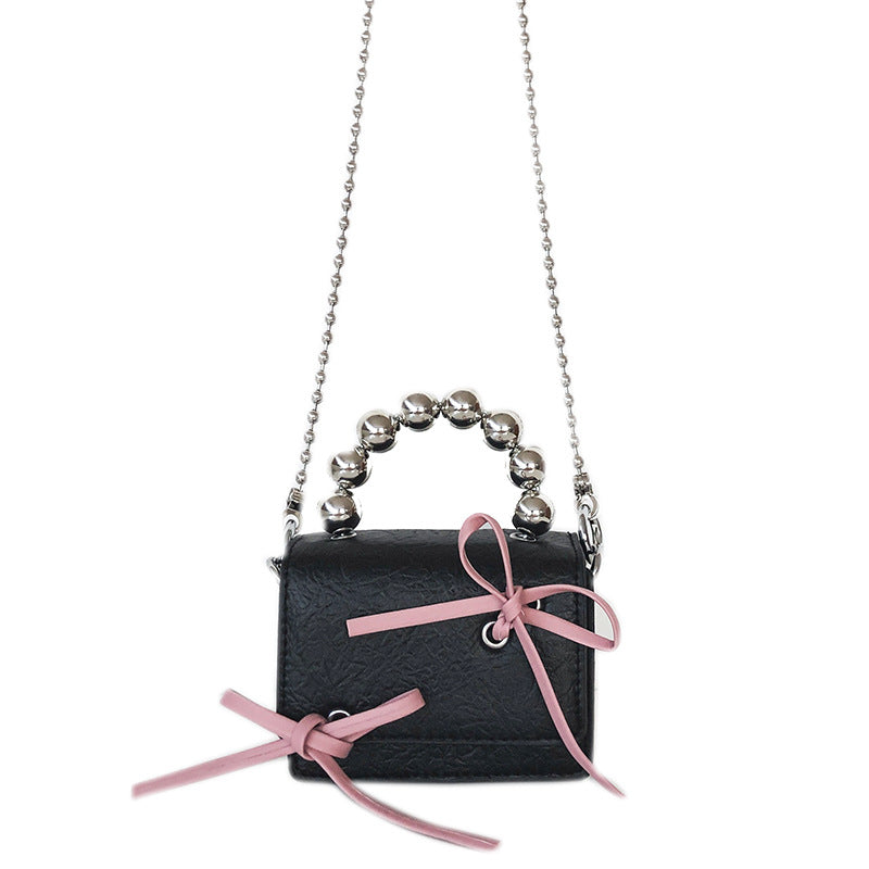 Black Pink Bow Mini Chain Cute Crossbody Bags