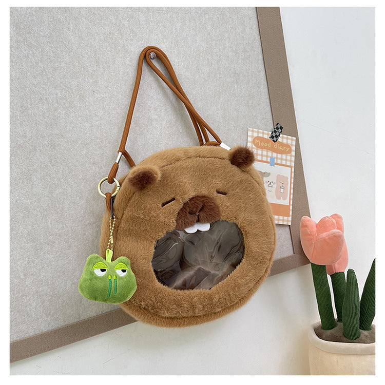 Furry Cartoon Cute Large Capacity Female Shoulder Bags