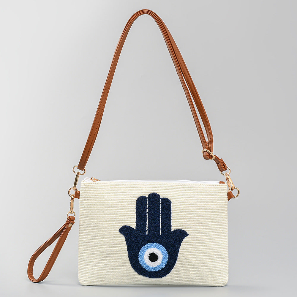 Women's Clutch Detachable Strap Leisure Holiday Towel Shoulder Bags