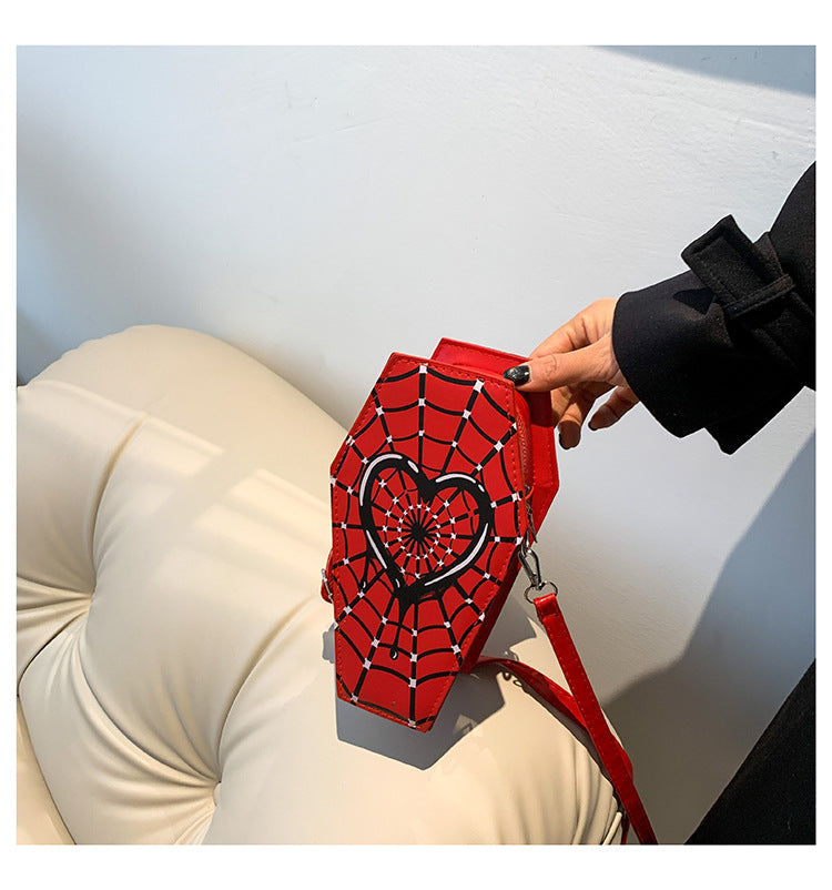 Slouchy Fashion Simple Heart Printing One Bags