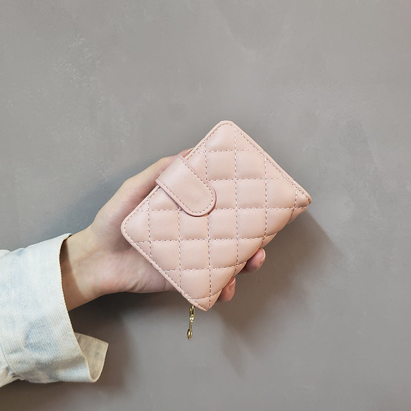 Women's Diamond Fashion Female Short Korean Coin Purses