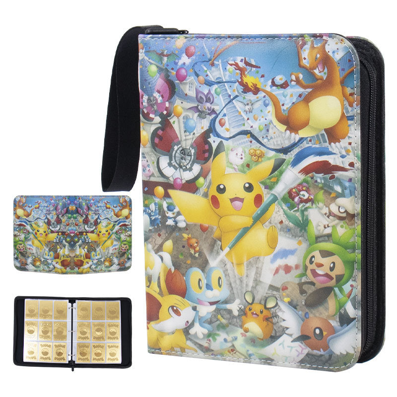 Magic Binder Grid Game Cartoon Favorites Card Holder