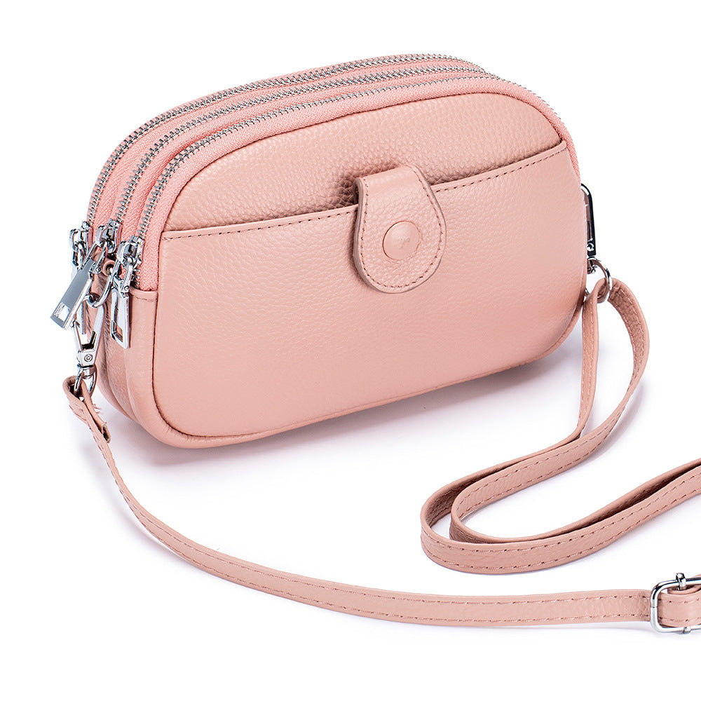 Women's Leather Large Capacity Fashion Mobile Crossbody Bags
