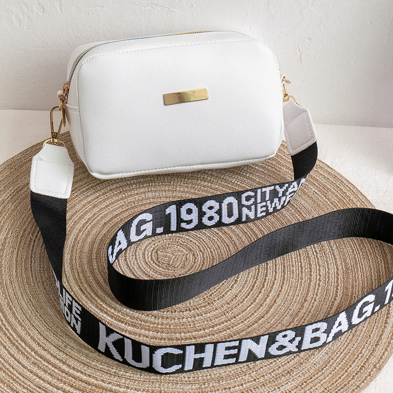 Women's New Popular Contrast Color Letter Shoulder Bags