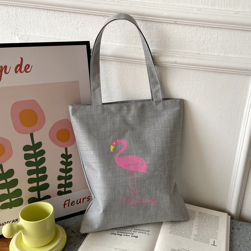 Canvas Printed Simple Fashion Packaging Book Handbags