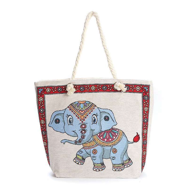 Ethnic Embroidery Double-sided Scenic Spot Thick Shoulder Bags