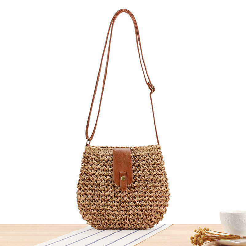 String Woven Pouch Seaside Vacation Beach Crossbody Bags