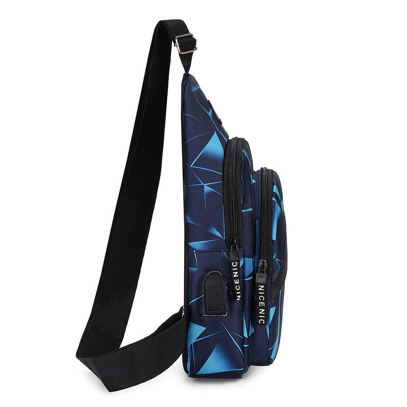 Classic Fashion Korean Style Lightweight Couple Men's Chest Bags