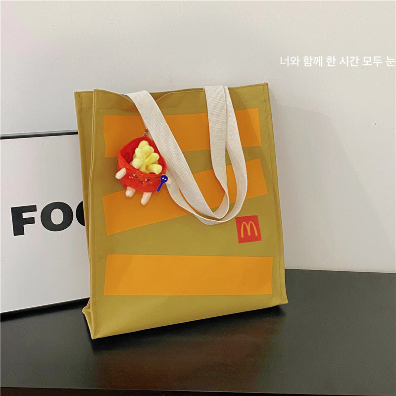 Mcdonald Letter Printing Paper Personality College Backpacks