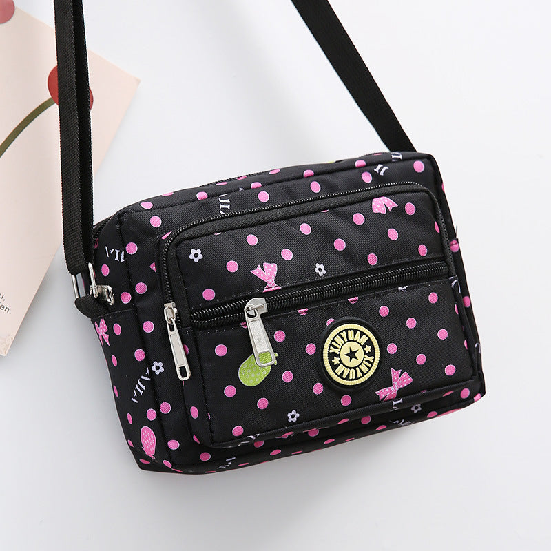 Women's Oxford Cloth Mother Flower Canvas Stall Crossbody Bags
