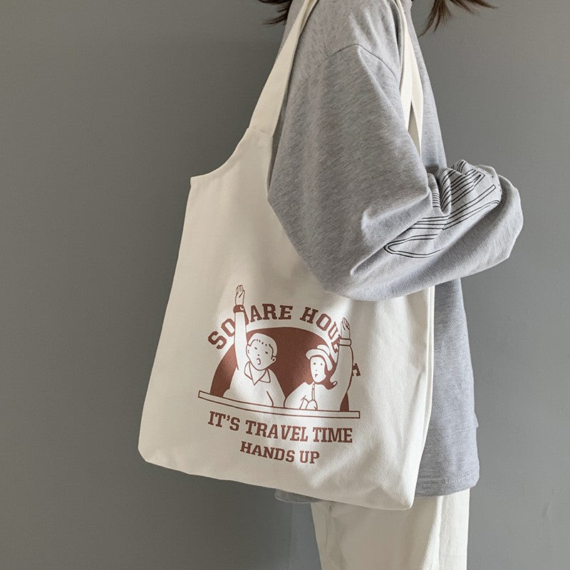 Female Fruit Orange Artistic College Simple Portable Shoulder Bags