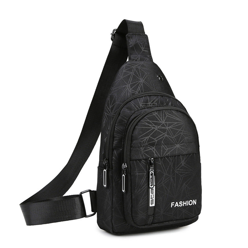 Men's Korean Fashionable Oxford Cloth Canvas Men's Chest Bags