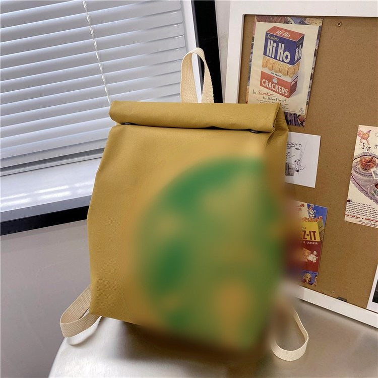 Mcdonald Letter Printing Paper Personality College Backpacks