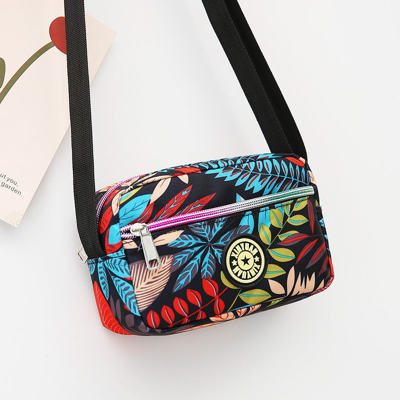 Women's Stall Flower Cloth Oxford Practical Canvas Crossbody Bags