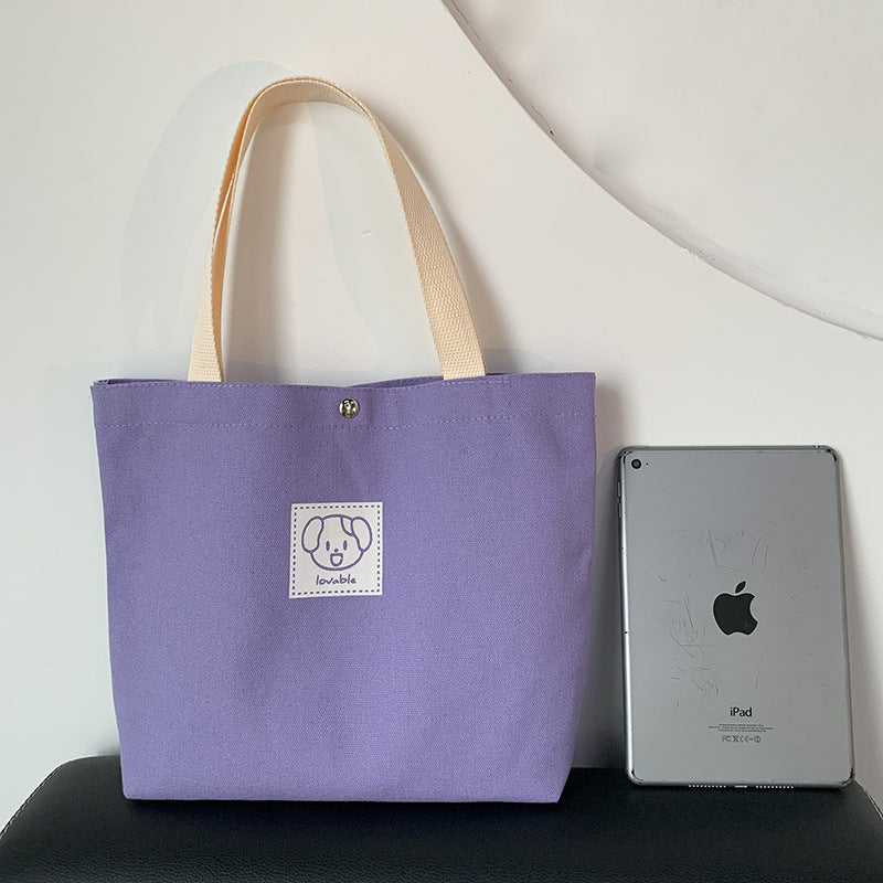 Women's Cute Cartoon Tutorial Lunch Size Handbags