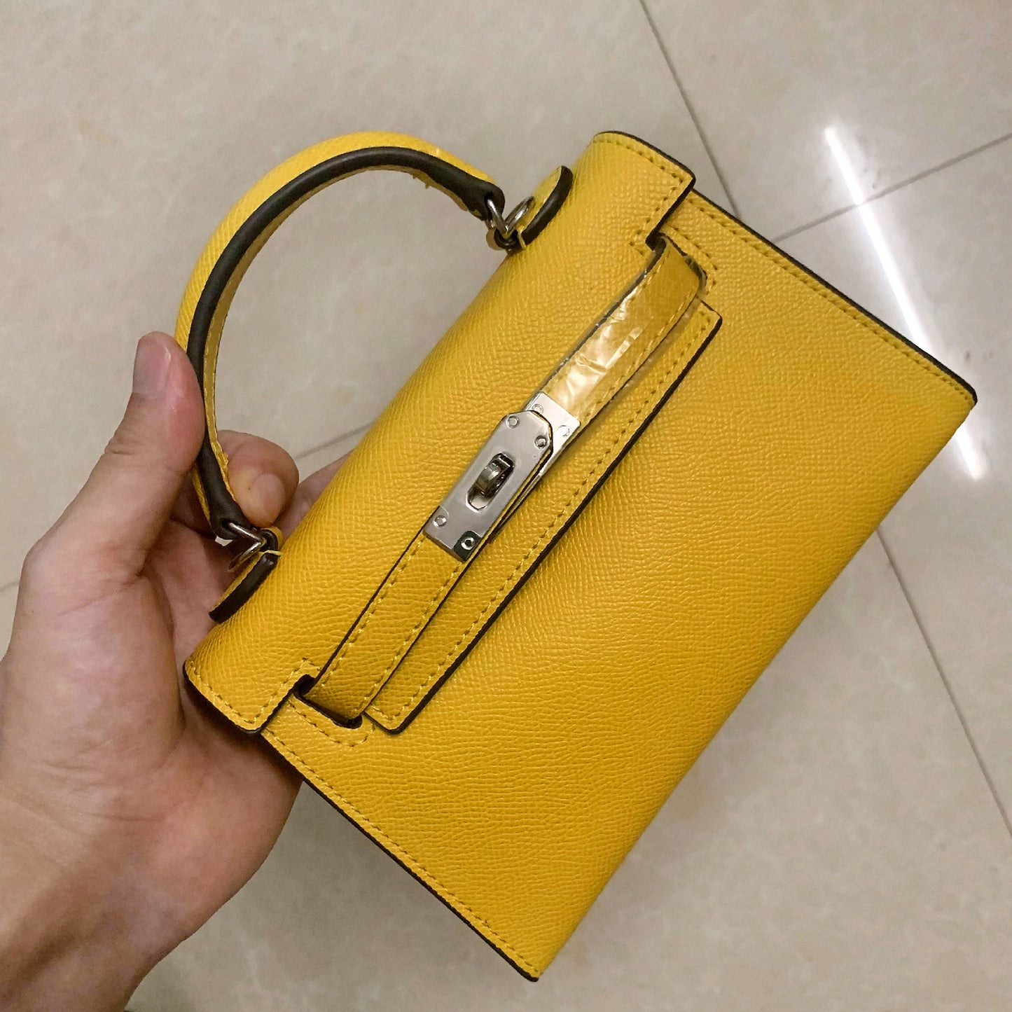 Women's Trendy Genuine Leather Fashionable Kelly Handbags