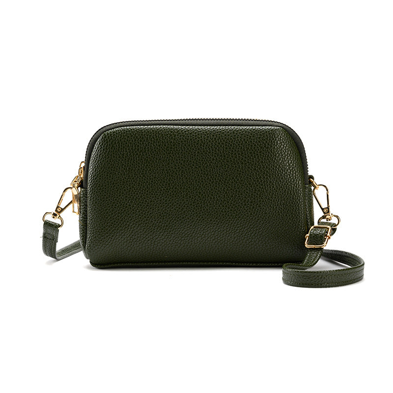 Women's One Large Capacity Shell Mobile Zipper Crossbody Bags