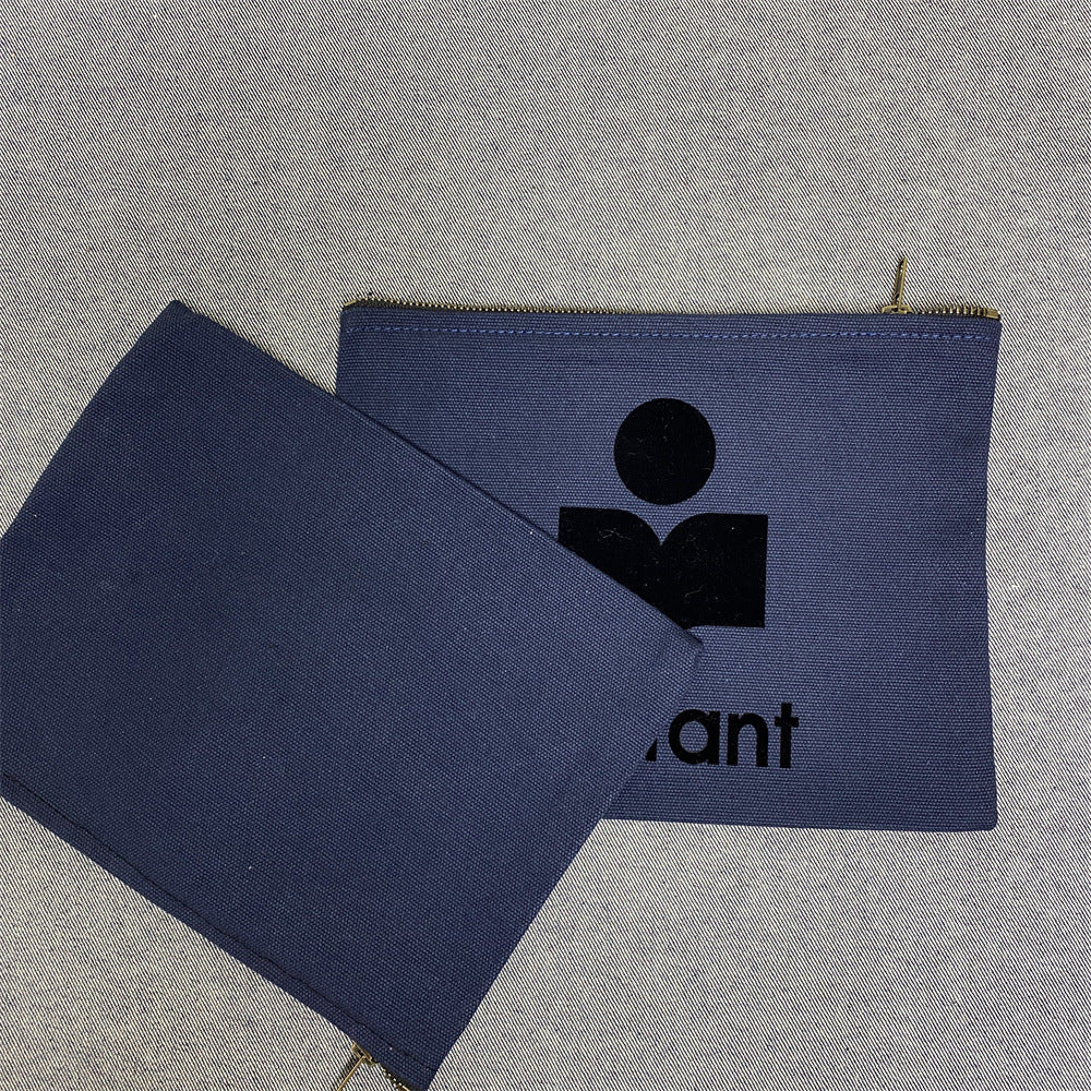 Storage Canvas Zip Envelope Clutch Cloth Handbags