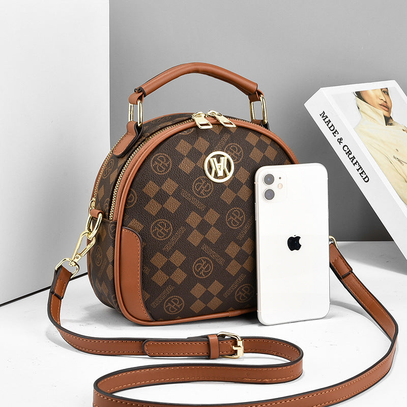 Durable Women's Popular Printed Fashion Round Crossbody Bags
