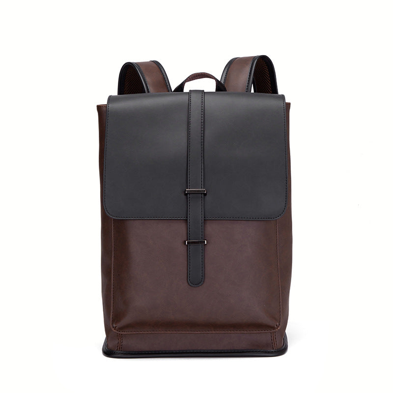 Men's Korean Large Capacity Trendy Crazy Horse Backpacks