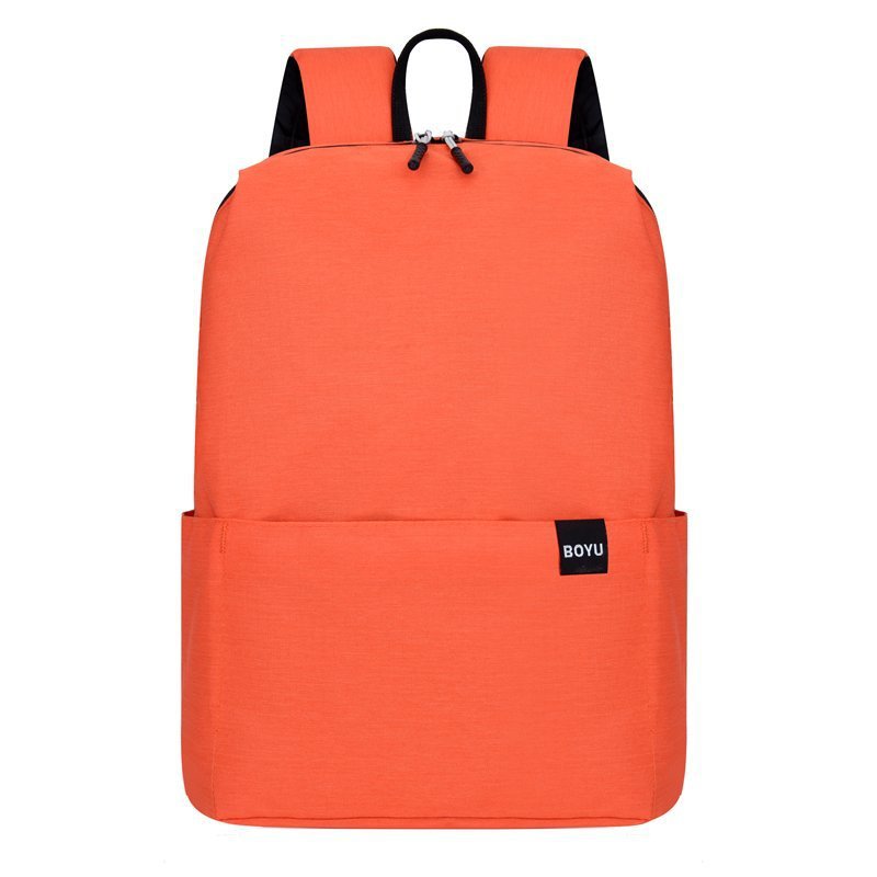 Women's & Men's & Simple Black Easy Storage Shopping Backpacks