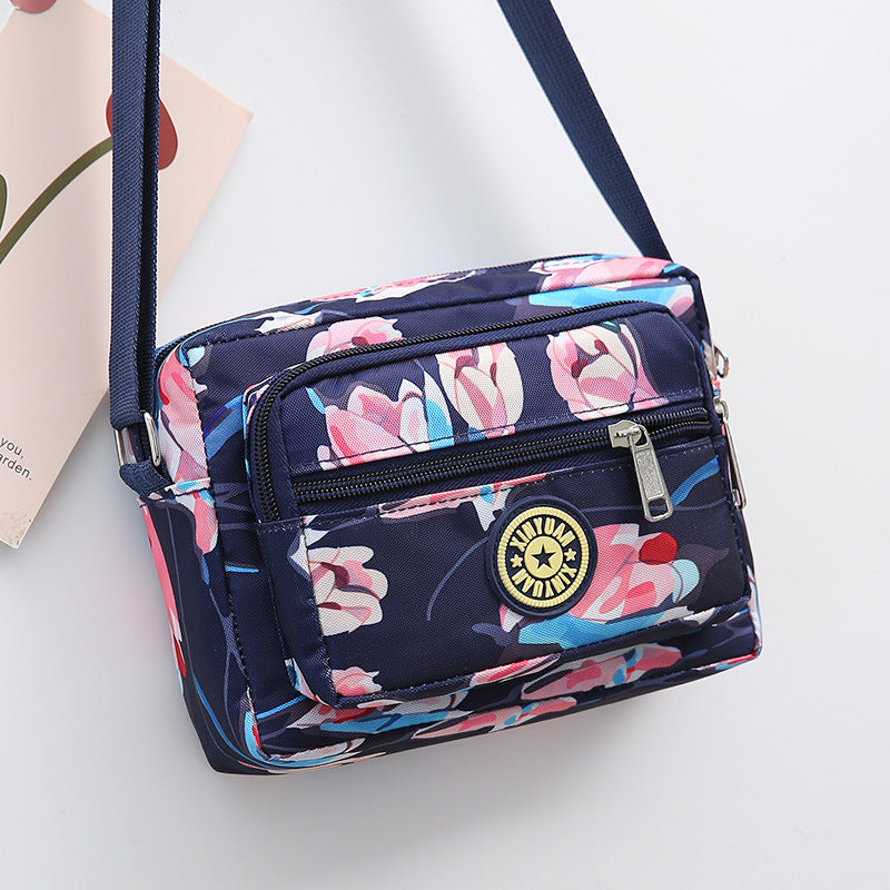 Women's Stall Flower Cloth Oxford Practical Canvas Crossbody Bags