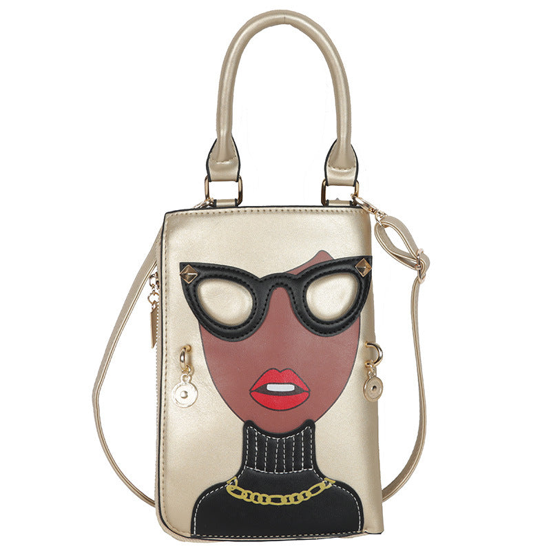 Women's Fashion Creative Spoof Fun Beauty Expression Crossbody Bags