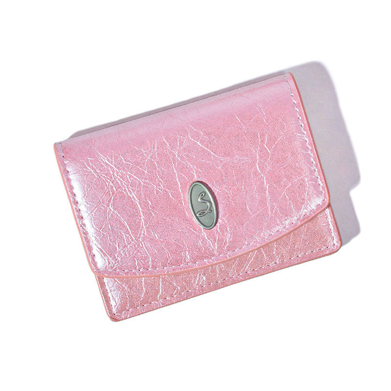 Women's Style Simple Crack Minimalist Large Capacity Card Holder