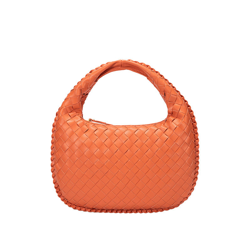 Women's Woven Vintage Vegetable Basket Underarm Portable Handbags