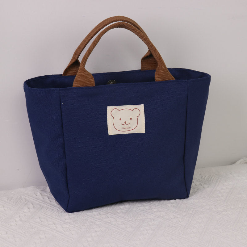 Heat Preservation Lunch Box Canvas Thickened Handbags