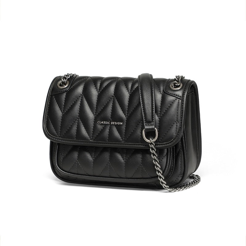Women's Chain Classic Style Genuine Leather Underarm Bags