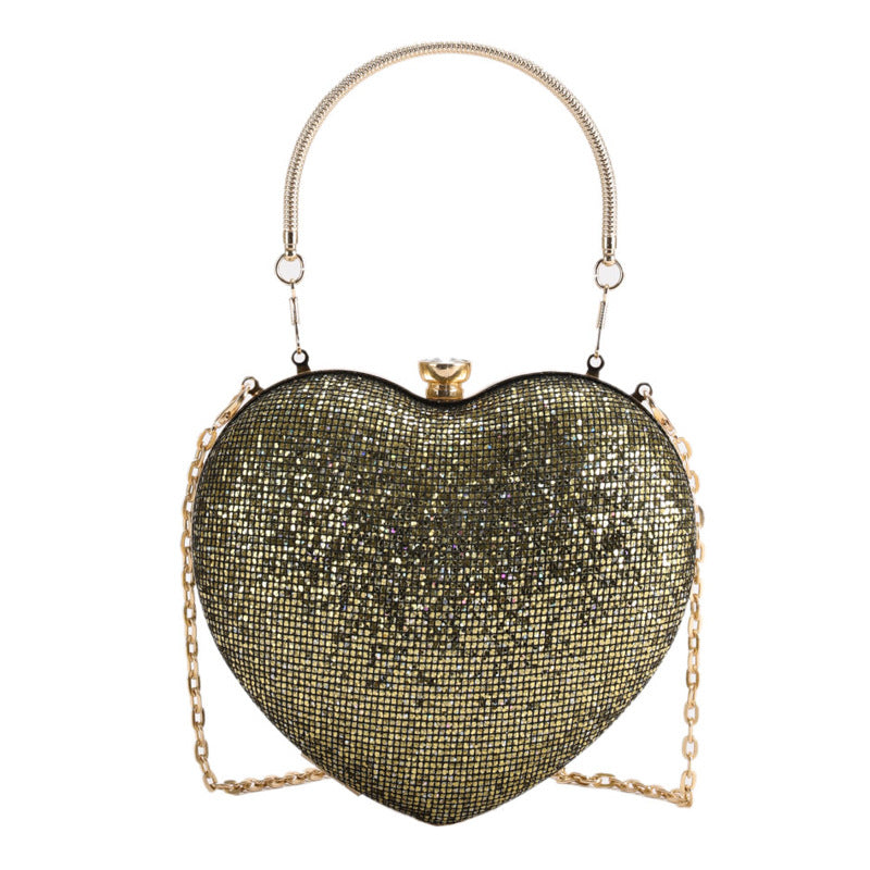 Women's Fashion Trendy Popular Dinner Elegant Heart Shoulder Bags
