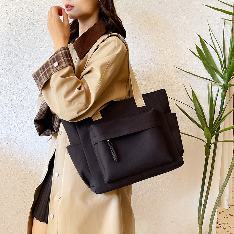 Female Commuter Large Capacity Advanced Texture College Shoulder Bags