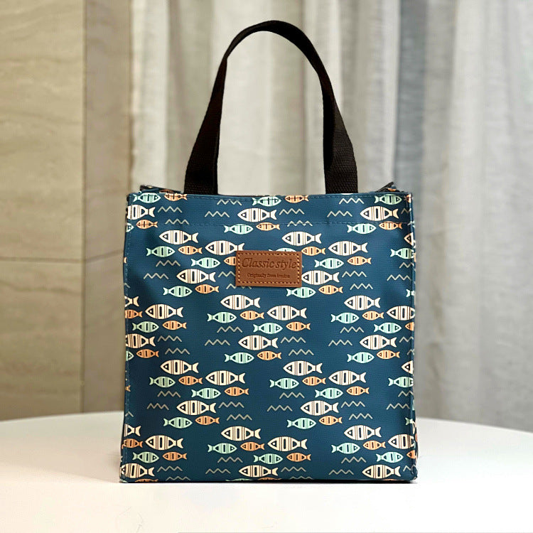 Style Waterproof Fashion Cartoon Mummy Lunch Box Handbags