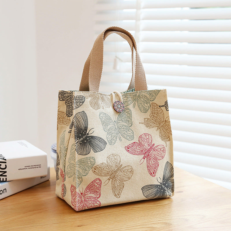 Canvas Portable Lunch Mummy Fashion Western Handbags