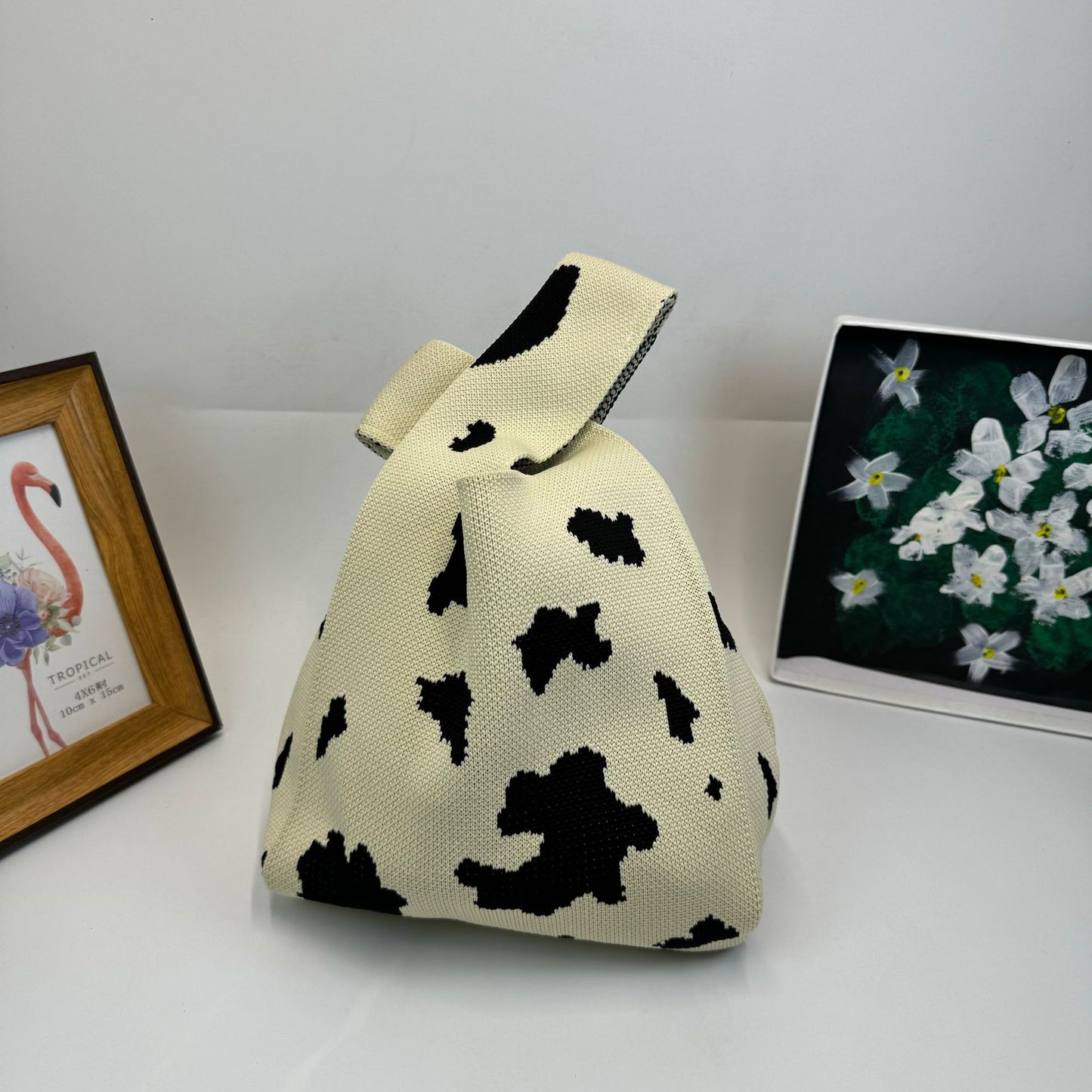Women's Wool Version Hand Carrying Box Handbags